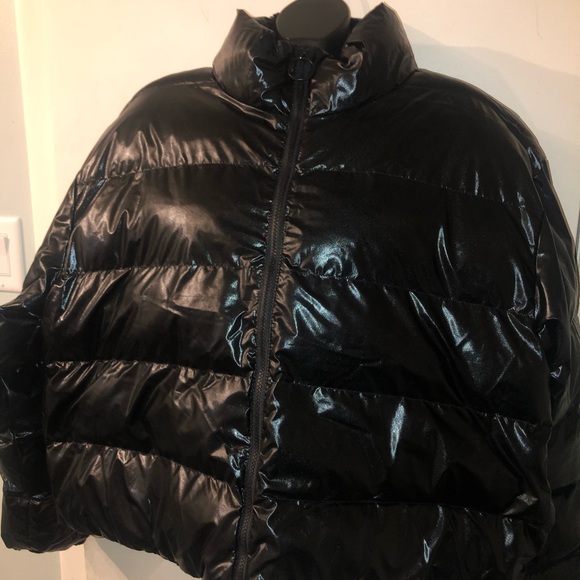 fabletics black puffer jacket